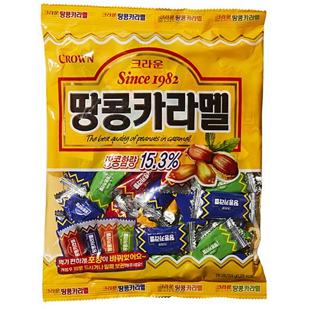 크라운 땅콩카라멜 제품 이미지