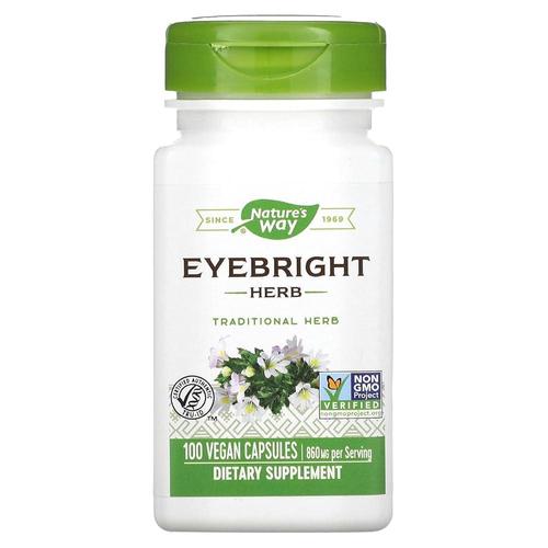 <b>Nature’s Way</b> Eyebright Herb, 1회 제공량당 860mg, 비건 캡슐 100개 109959