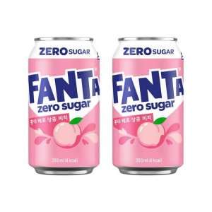 코카콜라 환타 제로 상큼피치 350ml 24입