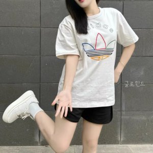 아디다스 오리지널 트레포일 그래픽 반팔 티셔츠 화이트 JD3256