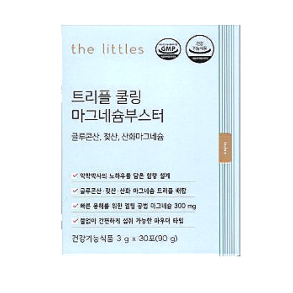 <b>더리틀스</b> 트리플 쿨링 <b>마그네슘</b>부스터 3g x 30포, 1개