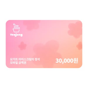 요거트아이스크림의 정석 모바일금액권 30,000원권
