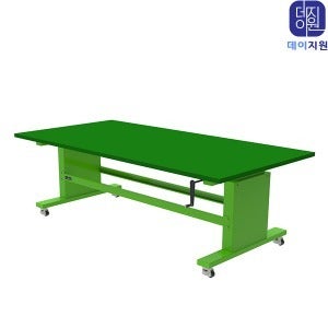 [지원] 높낮이 조절작업대 HSL-2400F ( 풋마스터-4개 / 2400*1200*780~1100 )