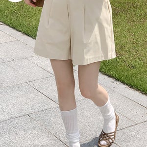 [M] 캠퍼코튼핀턱밴딩숏PT