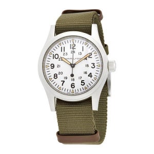 해밀턴 카키필드 메커니컬 화이트 다이얼 남성 시계 432035 H69439411 97366447