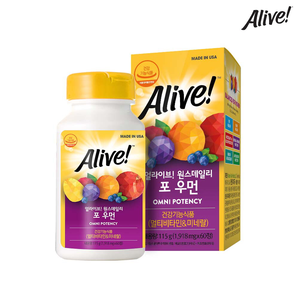 얼라이브 얼라이브 원스데일리 포 우먼 1918mg x 60정 1개 / 2개월