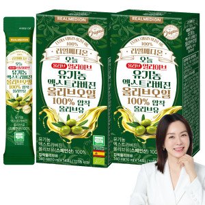 리얼메디온 (총2박스) 유기농 엑스트라버진 올리브오일 스틱 오늘 올리브 얼라이브 100% 압착 올리브유 냉압착