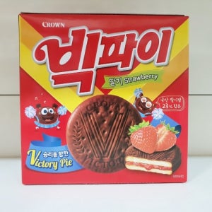 크라운제과 빅파이 딸기 324g 대용량 (18봉입)