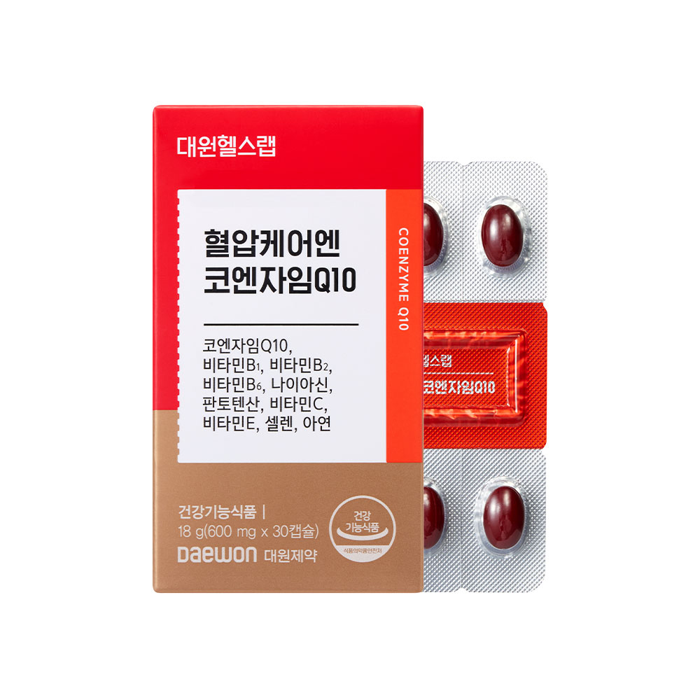 대원헬스랩 혈압케어엔 코엔자임Q10 600mg x 30캡슐, 6개
