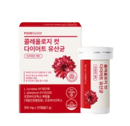 푸드올로지 콜레올로지 컷 <b>다이어트 유산균</b> 350mg x 20캡슐, 1개