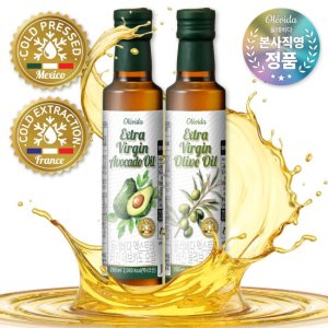 올레비다 냉압착 엑스트라버진 올리브유 3병+ 아보카도오일 3병(250ml*6병) TV상품