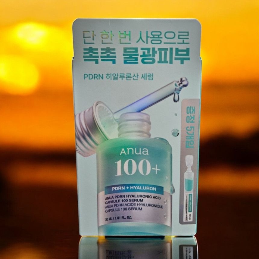 아누아 PDRN 히알루론산 캡슐 100 세럼 30ml+1ml X5