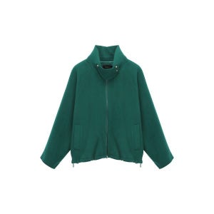 [발렌시아] 루즈핏 하이넥 울 집업 점퍼 24AML12