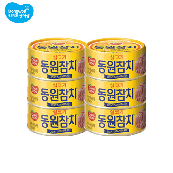 [<b>동원 F</b>&amp;B] 동원참치 250g x 6캔/고추/야채 외  6개