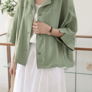 쟈스민린넨자켓 [OS41876]