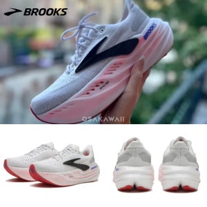 브룩스 글리세린 맥스 런닝화 마라톤화 여성 화이트 핑크 BRW4362