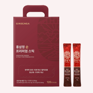 <b>진생가 홍삼정 순 프리미엄 스틱 10g</b> 120포 실속형 면역력 증진 진세노사이드 6년근 효도선물 본품