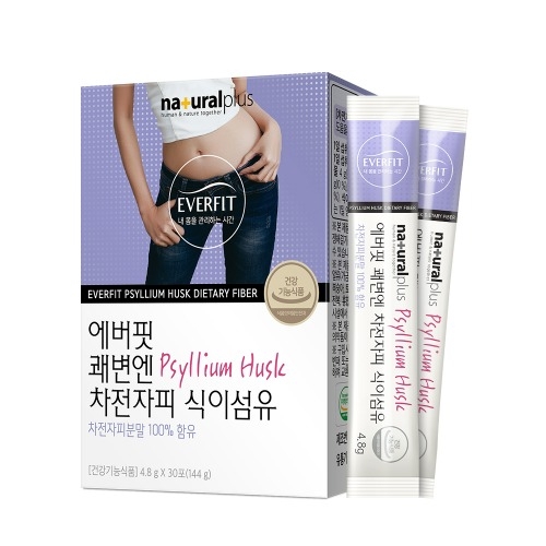 차전자피분말 식이섬유 100% 장청소 쾌변 식약청인증 건강기능식품 차전차피  144g  1박스