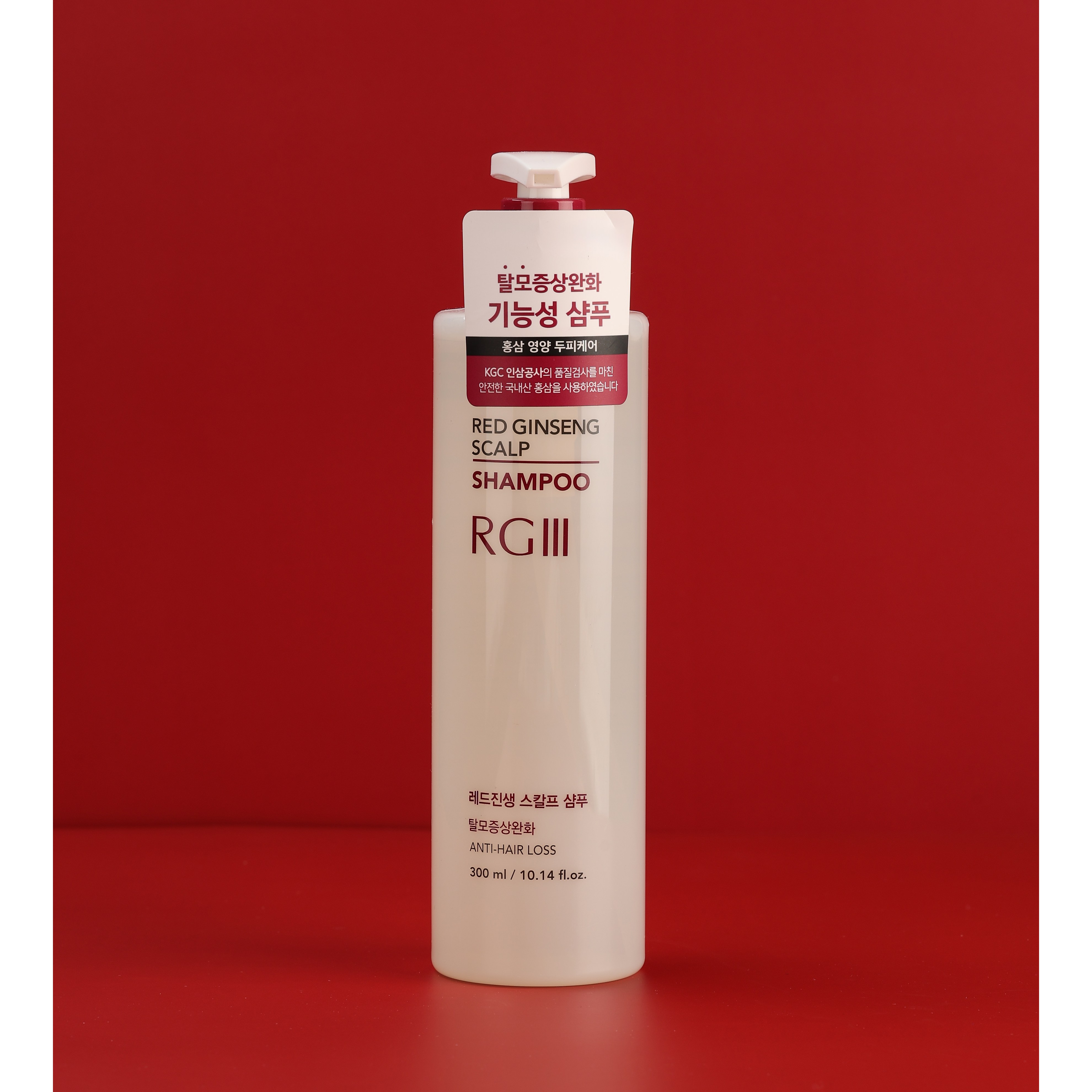 RGIII <b>레드진생</b> 스칼프 샴푸 300ml 탈모증상 완화 기능성 샴푸  1개