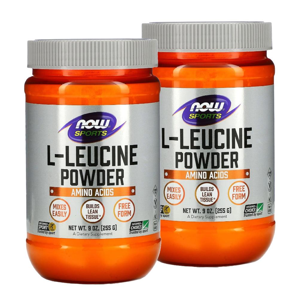 나우푸드 <b>류신</b> 파우더 L<b>류신</b> 아미노산 Leucine 255g 2개