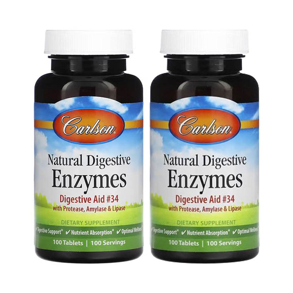 칼슨 천연 소화 효소  100정  2개