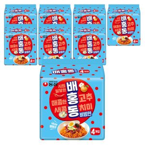 농심 배홍동 비빔면 멀티 봉지라면 137g 32봉지