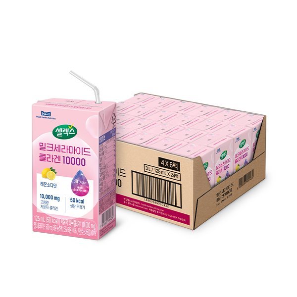 셀렉스 셀렉스 밀크세라마이드 <b>콜라겐 드링크</b> 10000 125ml x 24개입 (N4)