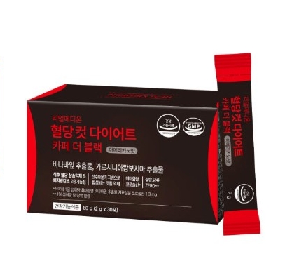 리얼메디온 혈당컷 다이어트 카페 더 블랙 2g x 30포, 4개