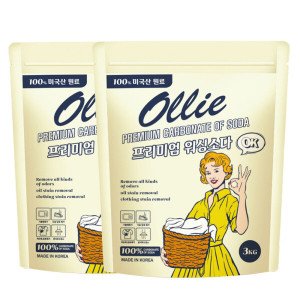 올리 올리 프리미엄 워싱소다 3kgX2개 / 탄산소다 세탁첨가 다용도세정제 미국산