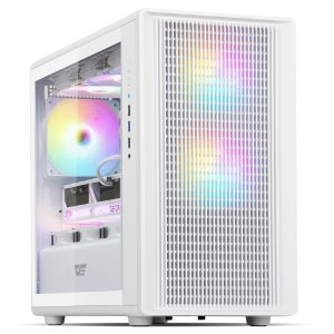 darkFlash DB460M MESH RGB 미니타워 케이스 화이트