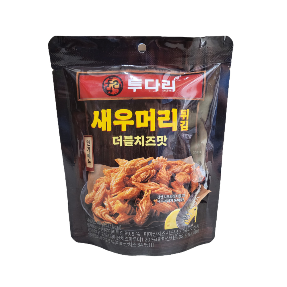 투다리 새우머리 튀김 더블치즈맛 성분 분석