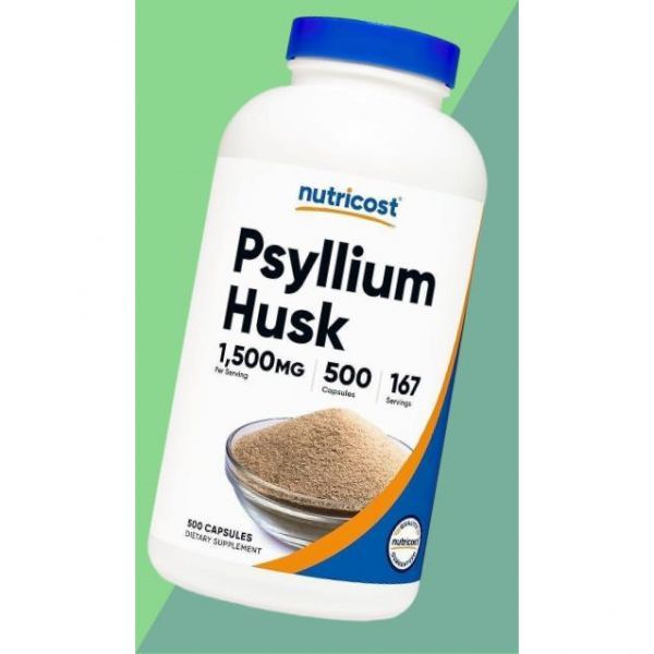 Nutricost <b>Psyllium Husk</b> 1회 량당 1500mg 500캡슐