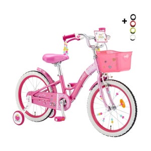 시크릿 쥬쥬 18 자전거 5세 6세 어린이 네발자전거 바람개비 번호키(소)랜덤