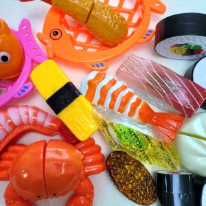 아이 소꿉놀이 꼬마김밥썰기 새우초밥차림 일식초밥세트 역할놀이 주방놀이 바스켓랜덤