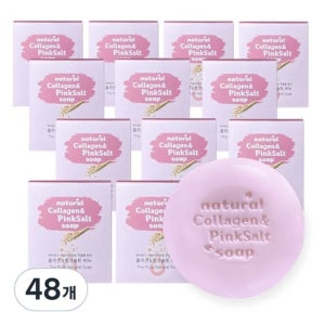 비오엠 봄결 콜라겐 앤 핑크솔트 비누 105g 48개