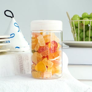 팜스 페트용기 300ml 원형 보관통 간식 반찬 소분 공병