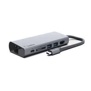벨킨 벨킨 6in1 USB-C타입 멀티 허브 F4U092bt 200명 구매고객 벨킨로고 가죽 파우치 증정