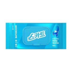 [롯데백화점] 유한킴벌리 스카트 변기에 버리는 화장실 청소티슈 40매 LE1219575071