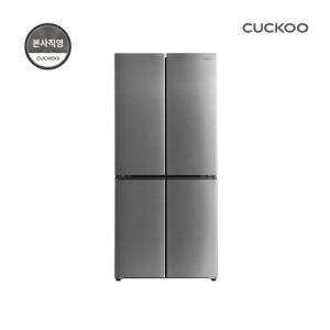 본사직영) 쿠쿠 미식 컬렉션 세미 빌트인 4도어 양문형 냉장고 477L 내부 LED 디스플레이 실버 CRG-CNLR4820MS (방문설치)
