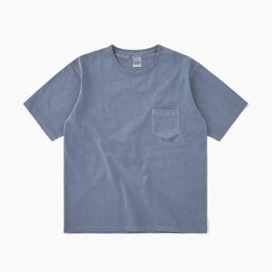 카키스 O.D Repaired Tee Faded Navy