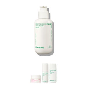 이니스프리 그린티 히알루론산 세럼[대용량]130mL+콜라겐 그린티 듀오 키트+그린티 히알루론산 씨드 세럼 15ml