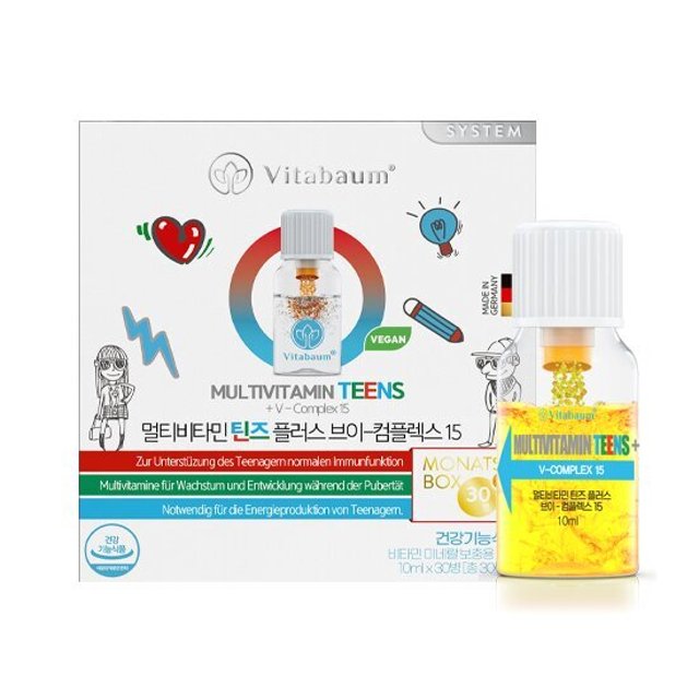<b>비타바움</b> 멀티비타민 틴즈 플러스 브이 컴플렉스15 10ml x 30개입, 1개