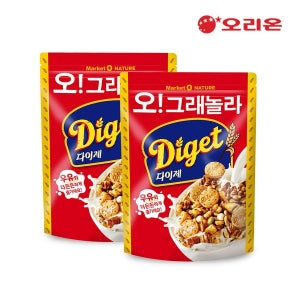 [닥터유] 오리온 마켓오 오그래놀라 다이제(300g) x 2개