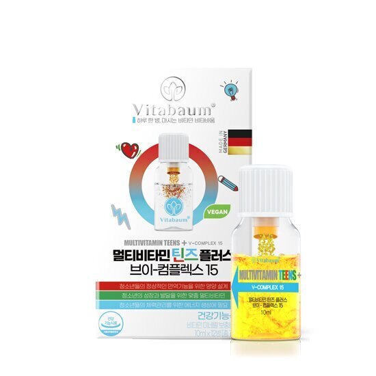 <b>비타바움</b> 멀티비타민 틴즈 플러스 브이 컴플렉스15 10ml x 12개입, 1개