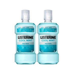 리스테린 리스테린 쿨민트마일드 순한 구취케어 입문팩 (750mL 2개)