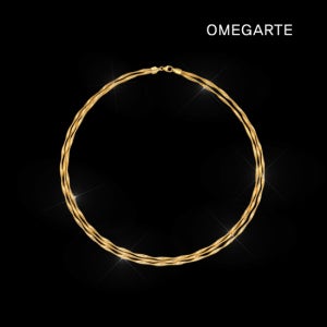 오메가아르떼 [OMEGARTE]18K 이태리 골드웨이브 3줄 목걸이