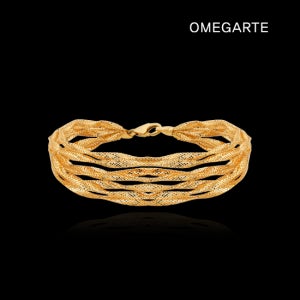 오메가아르떼 [OMEGARTE]18K 이태리 그란데 골드웨이브 7줄 팔찌