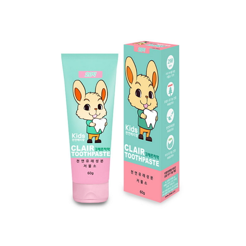 닥터이엘 28탁 저불소 크레르 키즈치약 천연베리향, 60g, 1개