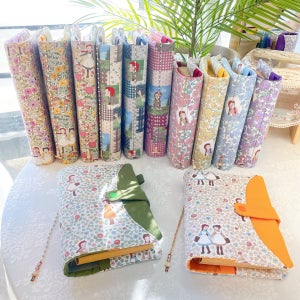 [빨간머리앤] A5 A6 패브릭 다이어리북 + 책갈피, 바느질 다락방