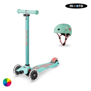 마이크로킥보드 맥시T 디럭스 LED + 아시안핏 헬멧 세트(색상선택)